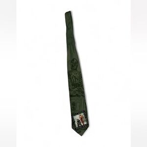 Vintage Green Star Wars c-3po R2D2 Themed Tie from 1997